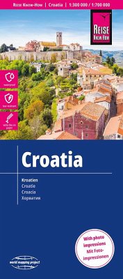 Reise Know-How Landkarte Kroatien / Croatia (1:300.000 / 700.000) von Reise Know-How Verlag Peter Rump